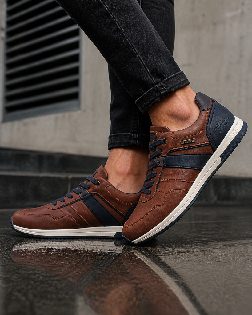 Lloyd and Pryce Men's Tommy Bowe Roigard Brown Trainer