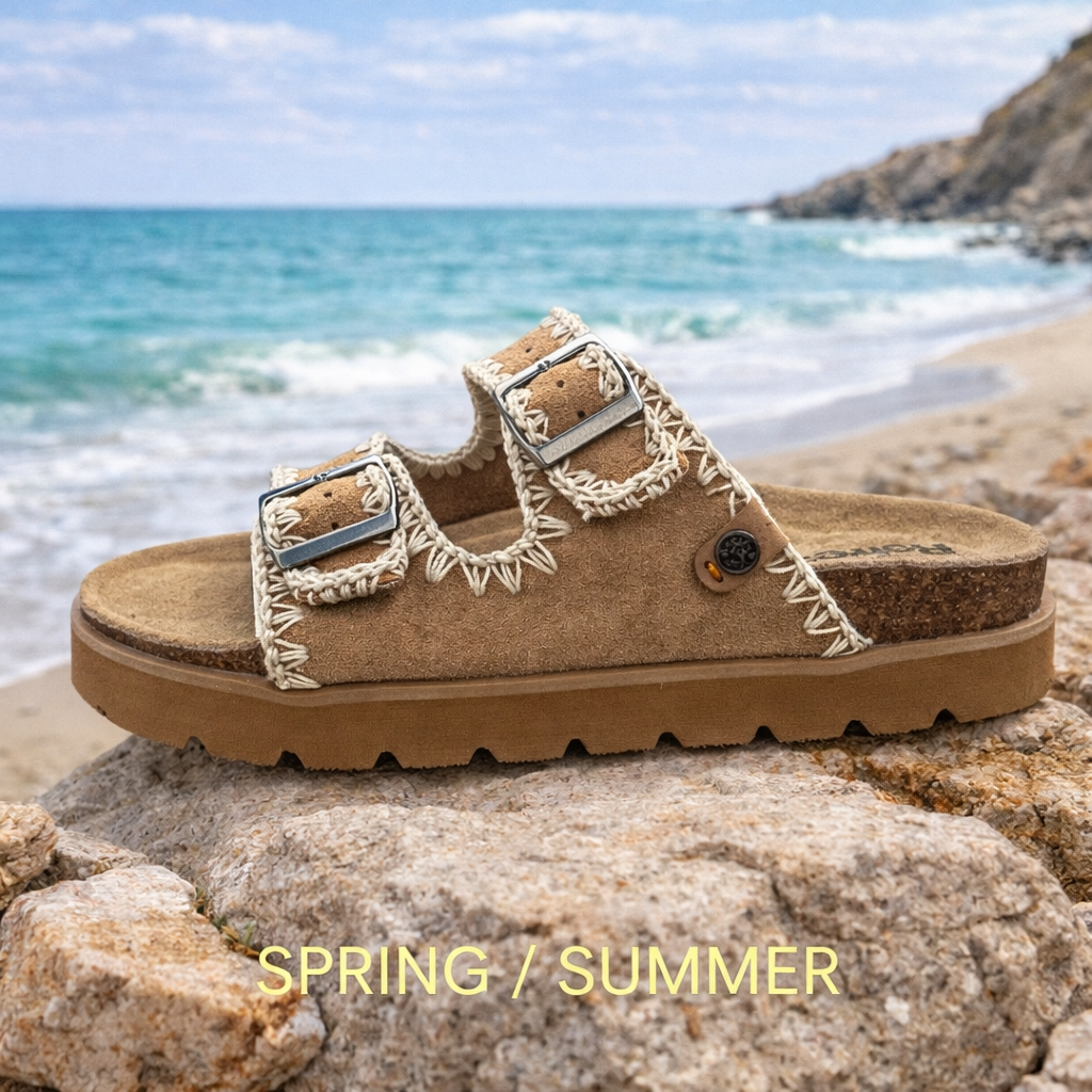 Refresh Women's Double Buckle Sandal Camel