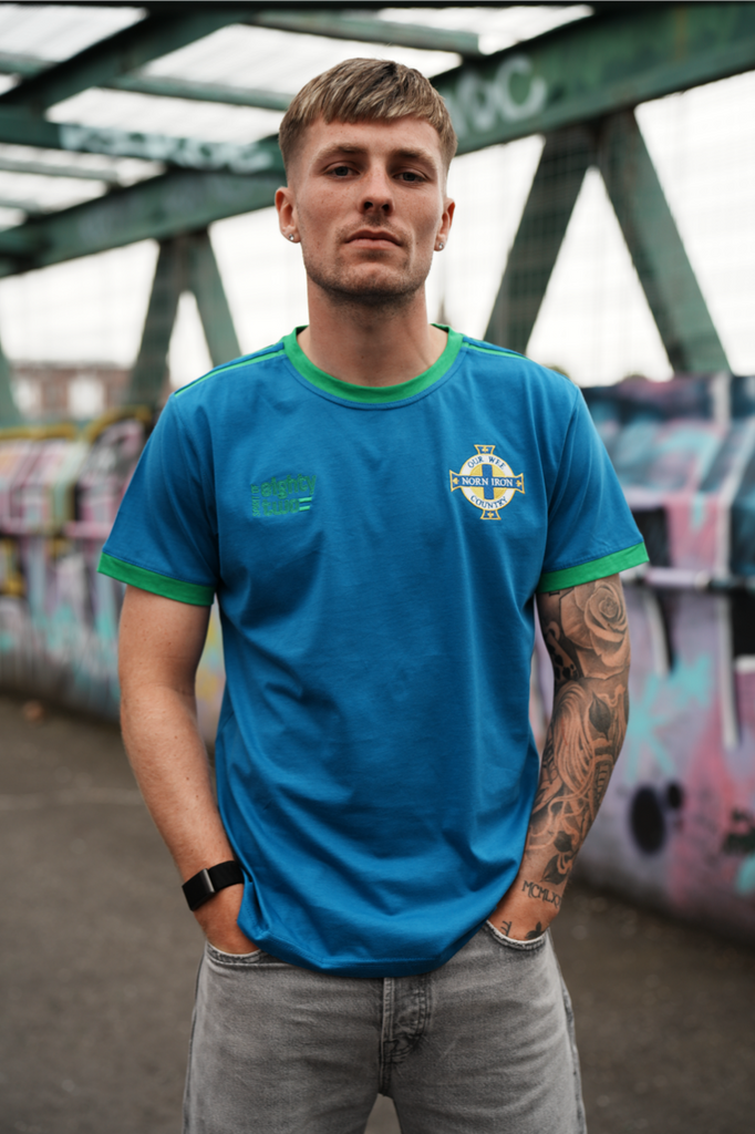 Spirit of 82 - Ringer Tee Royal/Green
