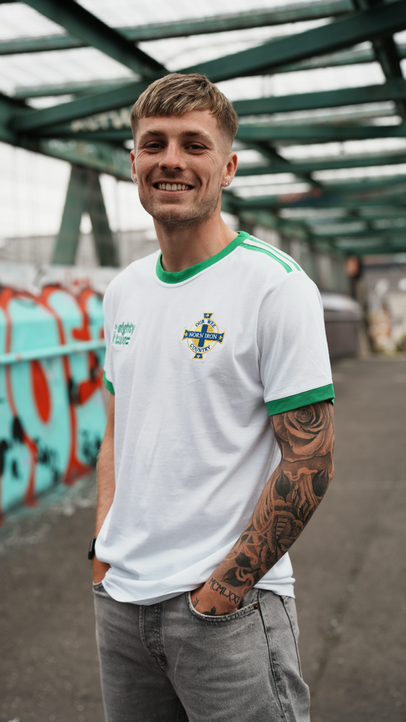 Spirit of 82 - Ringer Tee White/Green