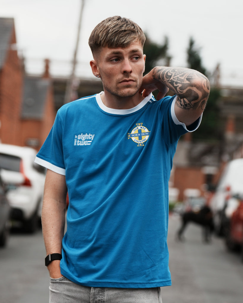 Spirit of 82 - Ringer Tee Royal/White