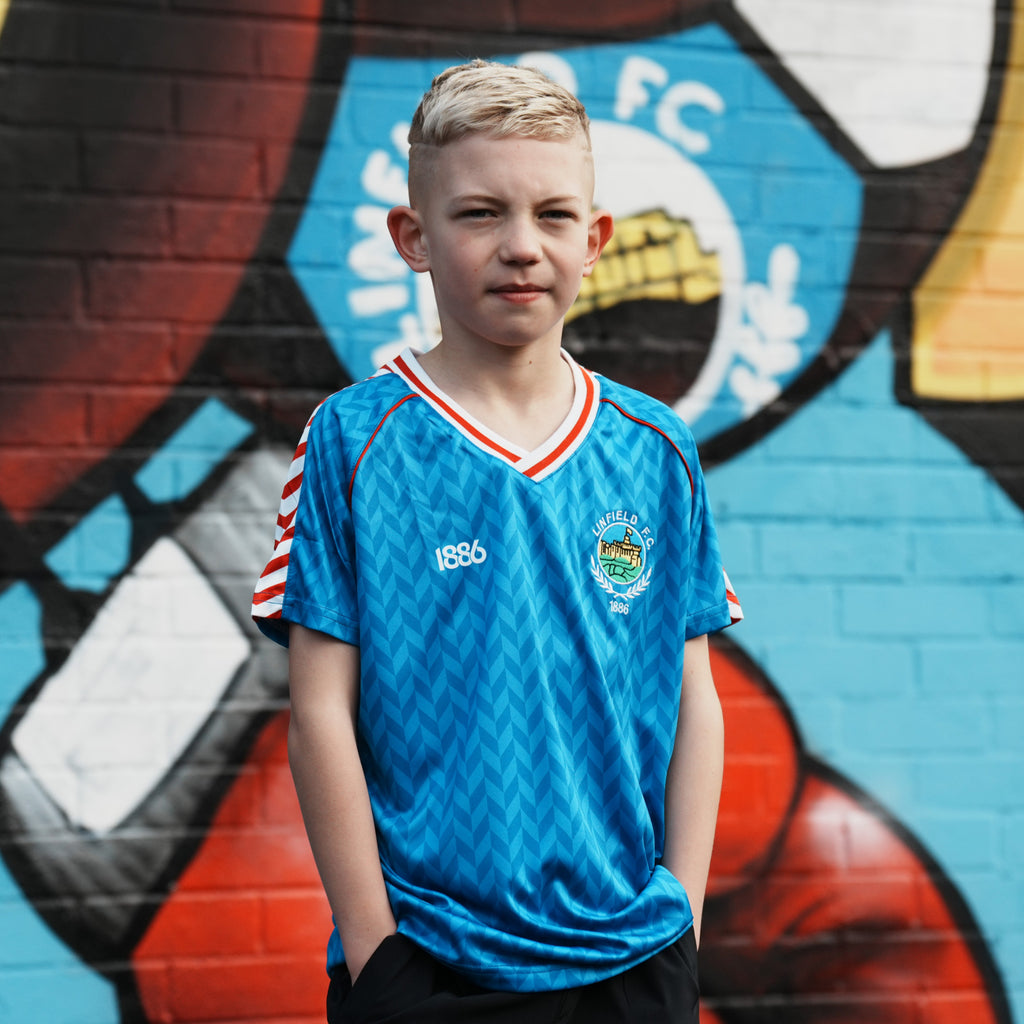 Spirit Of 1886 Linfield Junior Top "The Bailie Edition"