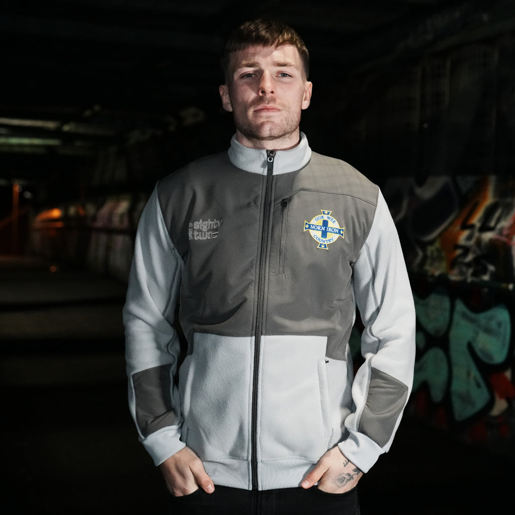 Spirit of 82 - Retro Fleece Jacket Grey