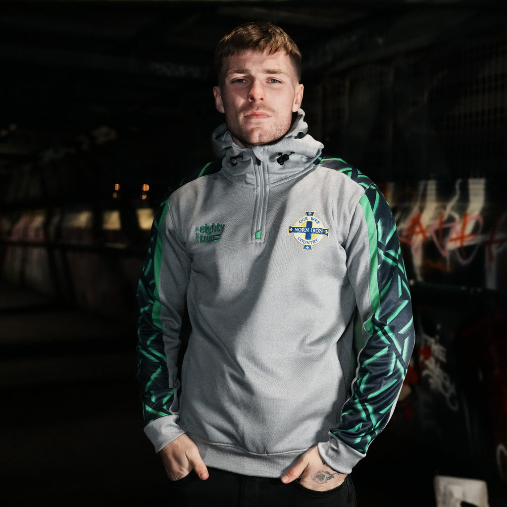 Spirit of 82 - Quarter Zip Hoodie In Frost Grey