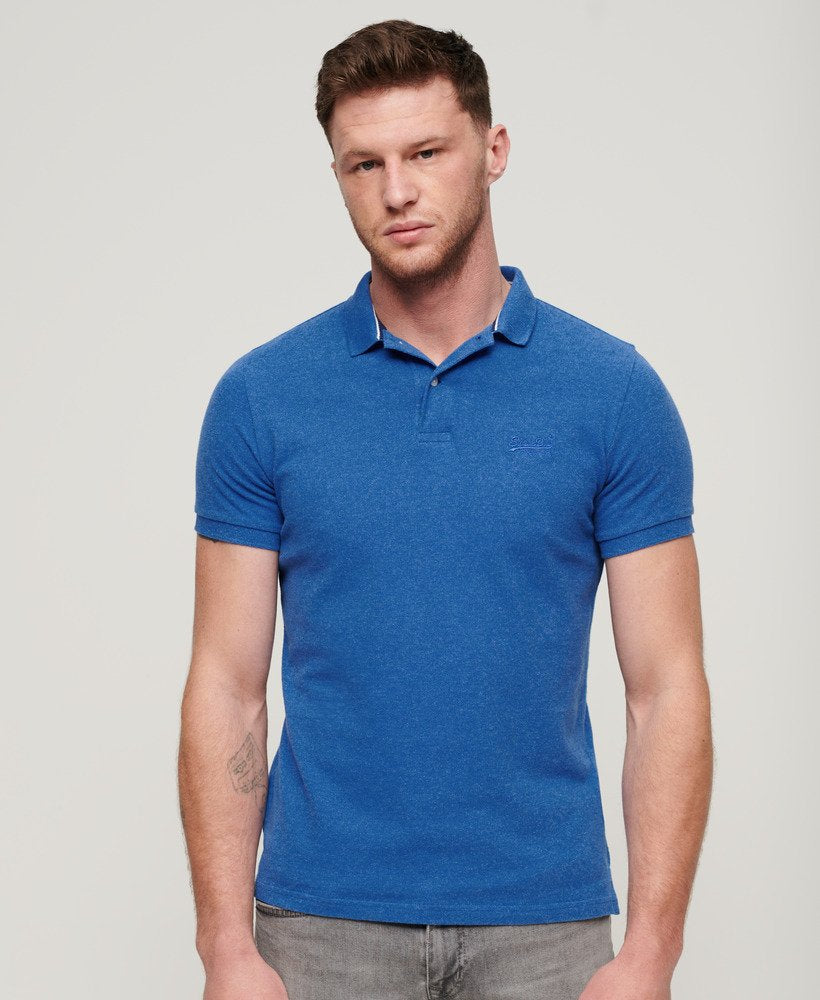 Superdry Classic Pique Polo Shirt in Blue