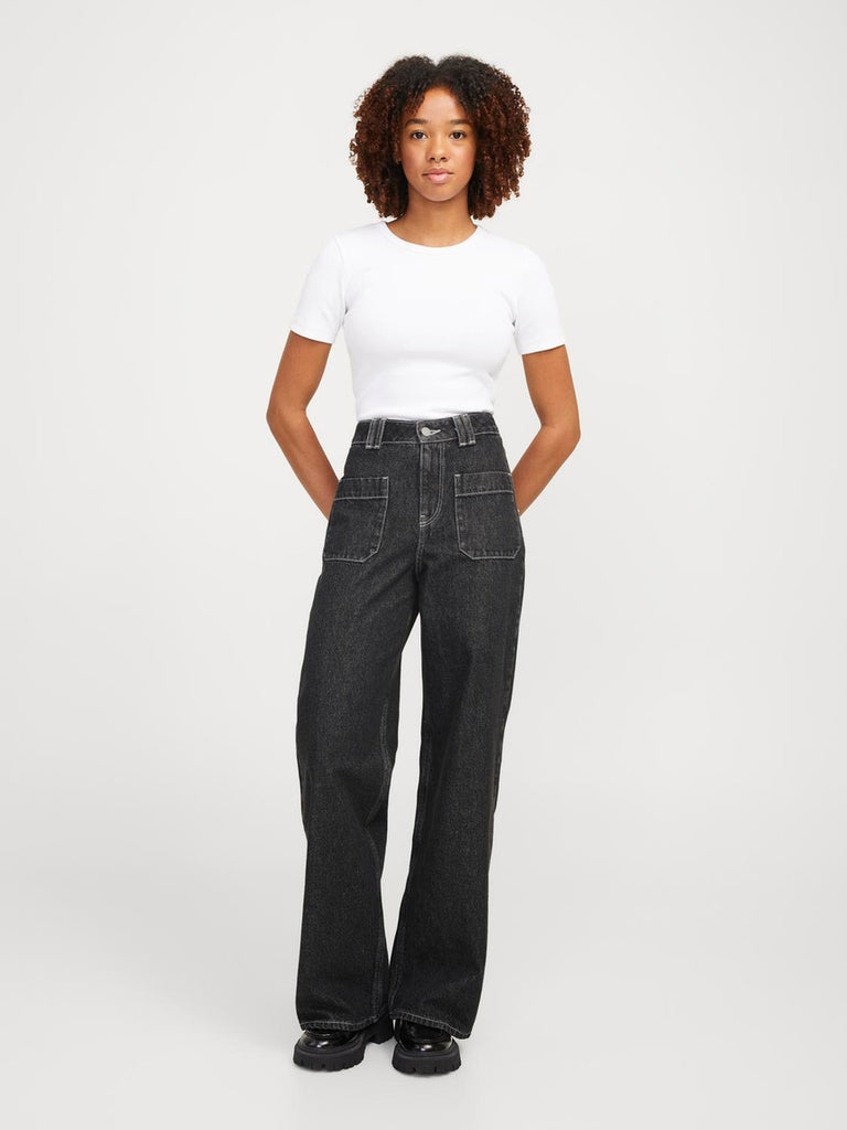 JXTOKYO PIL WIDE HW POCKET JEANS DNM BLACK