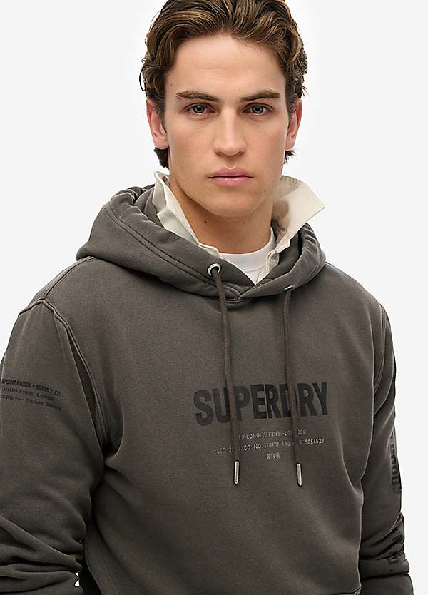 Superdry Utility Sport Hood in Vintage Black