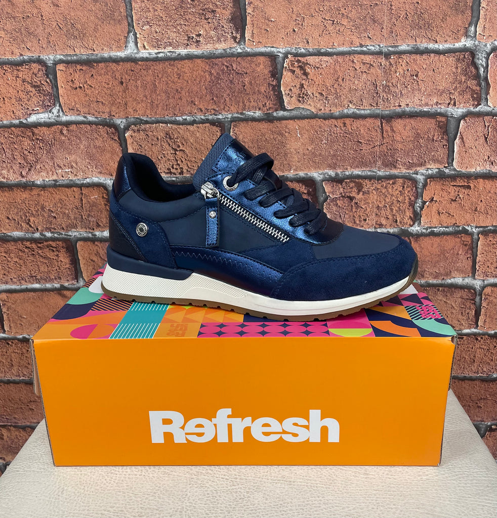 Refresh women’s trainer 172959 Navy Zip