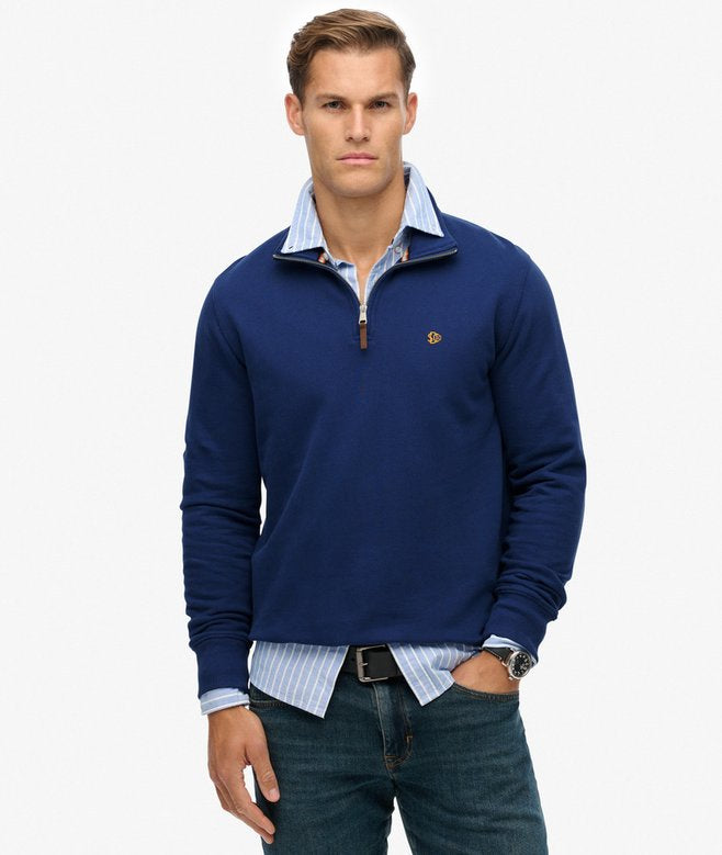 Superdry Preppy Half Zip Jumper Supermarine Navy