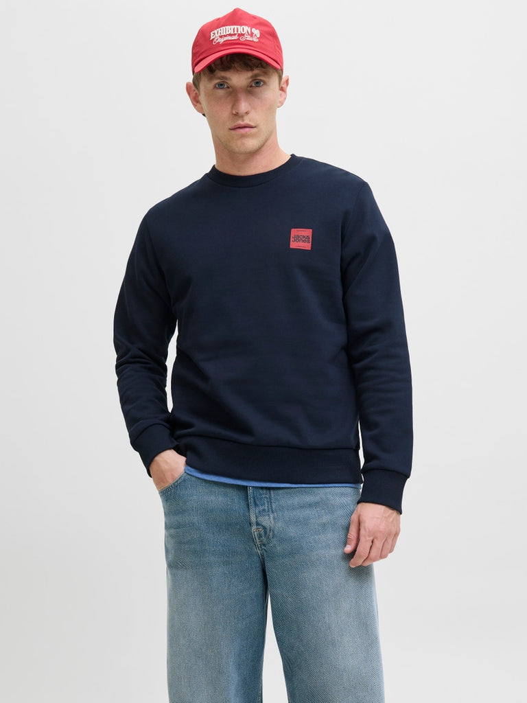 Jack&Jones Logo Sweatshirt in Navy