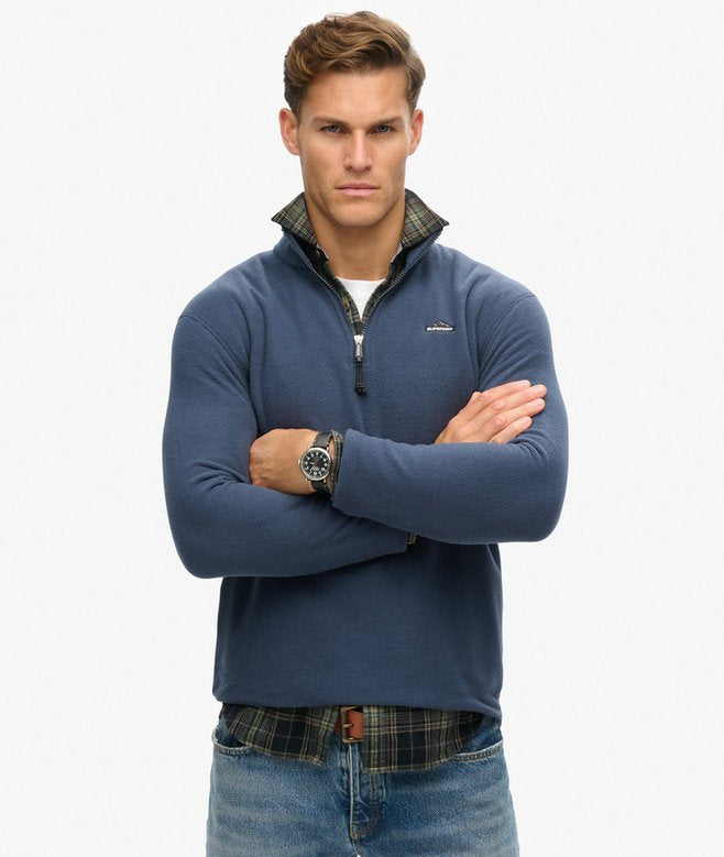 Superdry Polar Fleece Half Zip Lauren Navy