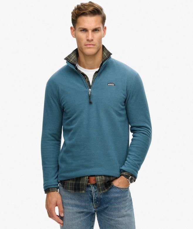 Superdry Polar Fleece Half Zip Orion Blue