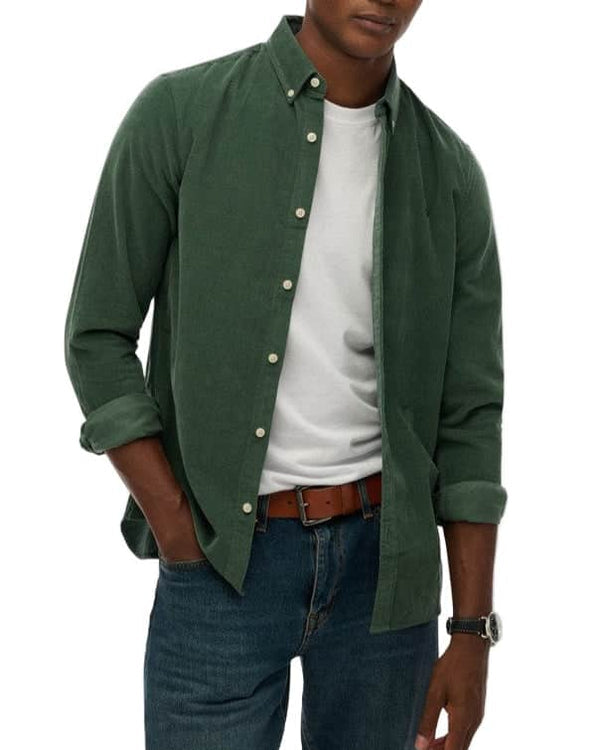 Superdry Needle Cord Shirt Ice Green