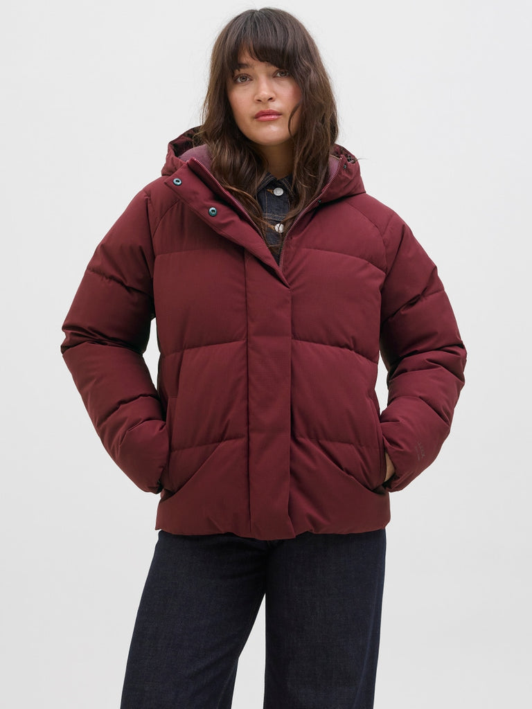 Women’s JJXX Global Puffer Jacket Port Red
