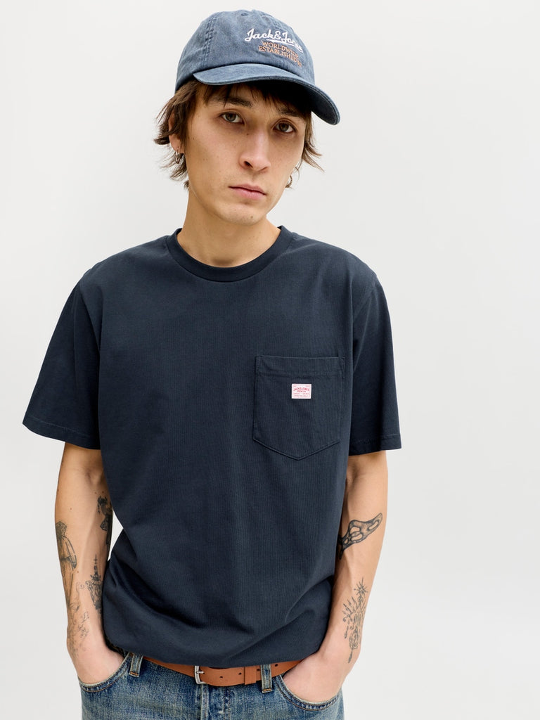 Jack&Jones Pocket Tee in Navy