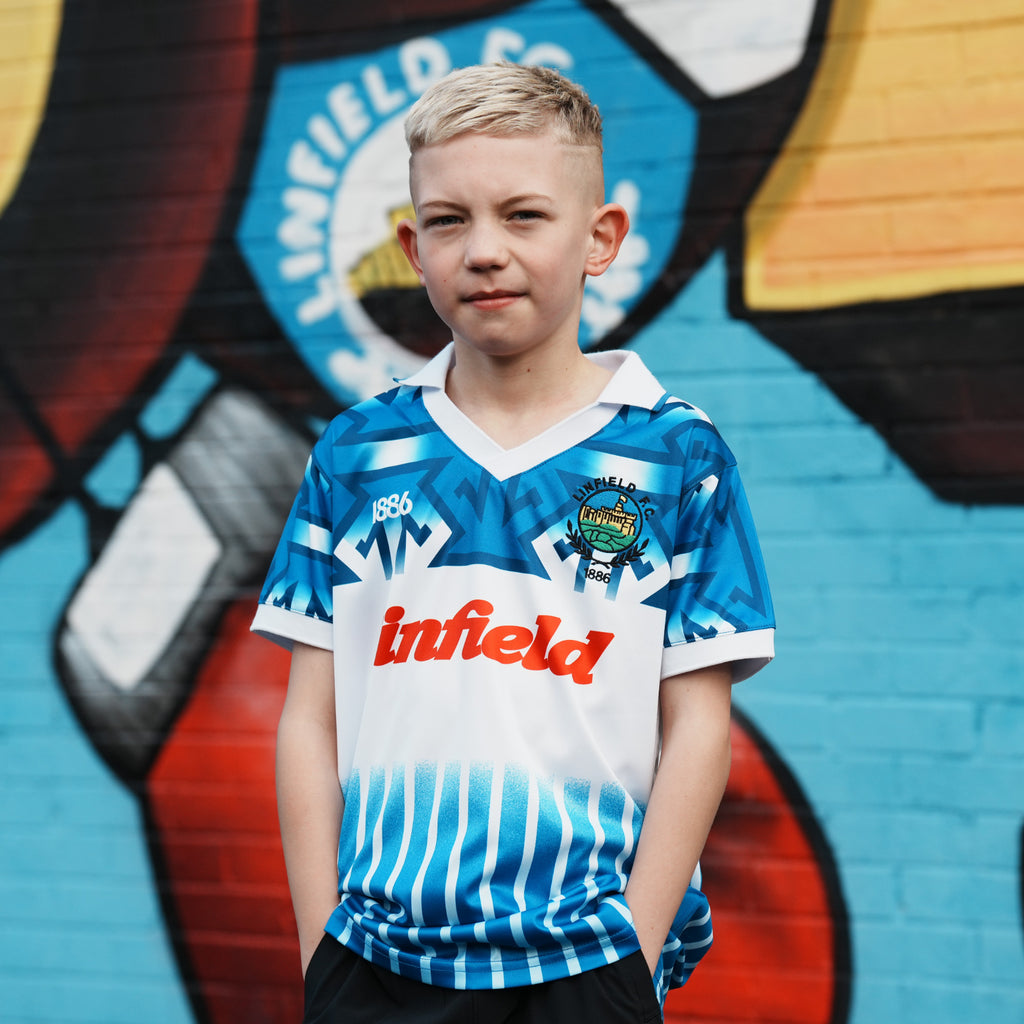 Spirit of 1886 Linfield Retro Jersey Blue Belfast Northern Ireland