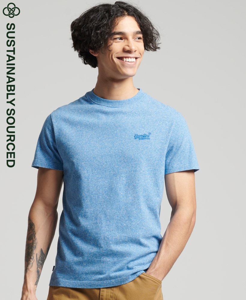 Superdry Vintage Logo EMB Tee in Fresh Blue – Jeanius Clothing